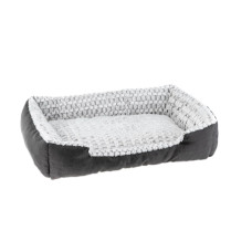 Лежак для собак и котов Ferplast Sweetie 90 с искусственным мехом серый 91x72 x19 см 81064799