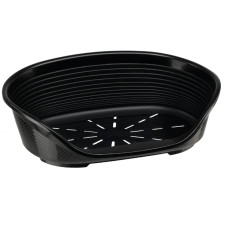 Пластиковый лежак для собак и котов Ferplast Siesta Deluxe 6 черный 70.5х52х23.5 см 70206936