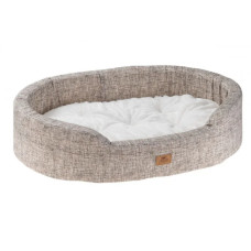 Лежак для собак і котів Ferplast Dandy F 65 зі штучним хутром коричневий 65х46х17 см 82943098