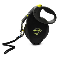 Повідець-рулетка для собак Flexi Giant Professional Neon до 50 кг чорна стрічка 10 м 030103