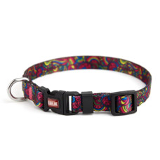 Нашийник для собак та котів Kareline Kaleidoscope нейлоновий 1х25-30 см 0800/7