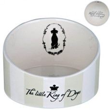 Миска для собак Trixie The little King of Dogs зі скошеним бортиком керамічна 1 л 50274