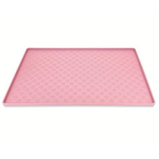 Силиконовый коврик под миску для собак и котов EcoToys розовый 48х30 см 800315