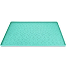 Силиконовый коврик под миску для собак и котов EcoToys бирюзовый 48х30 см 800317