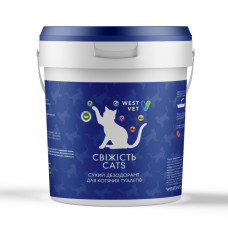 Сухий дезодорант для котячих туалетів West Vet Свіжість Cats 5 кг 6809