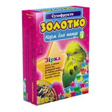 Корм для хвилястих папуг Коло Золотко Сухофрукти 500 г К-820191
