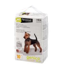 Пеленки для собак Ferplast Genico Large с клейкими краями 10 шт 60х90 см 85332811