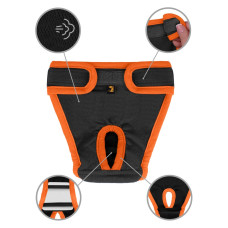 Трусы гигиенические для собак Bronzedog М трикотажные регулируемые серые обхват 28-37 см 672211/Т