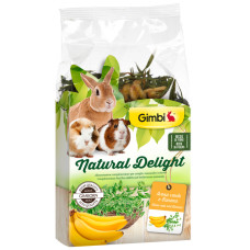 Ласощі для гризунів GimBi Natural Delight овес та банан 100 г 14798