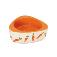 Миска для грызунов Nobby угловая керамическая Ø 19х3.5 см 350 мл 82465 