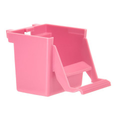 Кормушка для птиц Лори розовая 5.5х3.5х5.5 см НП002