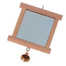 Іграшка для птахів Karlie Flamingo Wooden Mirror Дзеркало 13х10 см 1030901