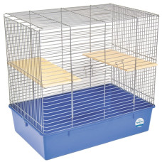 Клетка для шиншилл Природа хром синяя 70x66x44 см PR241510