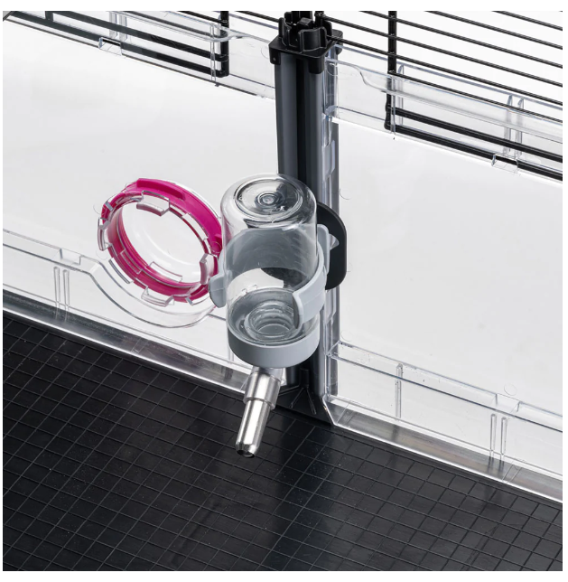 Модульная клетка для хомяков и мышей Ferplast Multipla Hamster с аксессуарами черная 72.5x37.5x42 см 57007217 - zoo-expert.com.ua - 9