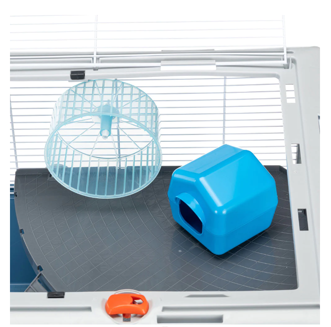 Клетка для грызунов Ferplast Criceti 15 с открывающейся крышей голубая 78х48х39 см 57011811 - 5 Клетка для грызунов Ferplast Criceti 15 с открывающейся крышей голубая 78х48х39 см 57011811 - zoo-expert.com.ua - 5