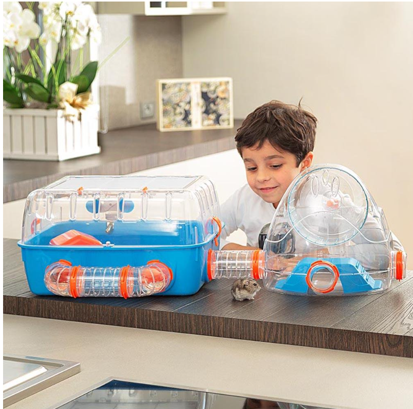 Клетка для хомяков Ferplast Combi 2 с мини-спортзалом синяя 79.5х29.5х26.3 см 57932599 - 3 Клетка для хомяков Ferplast Combi 2 с мини-спортзалом синяя 79.5х29.5х26.3 см 57932599 - zoo-expert.com.ua - 3