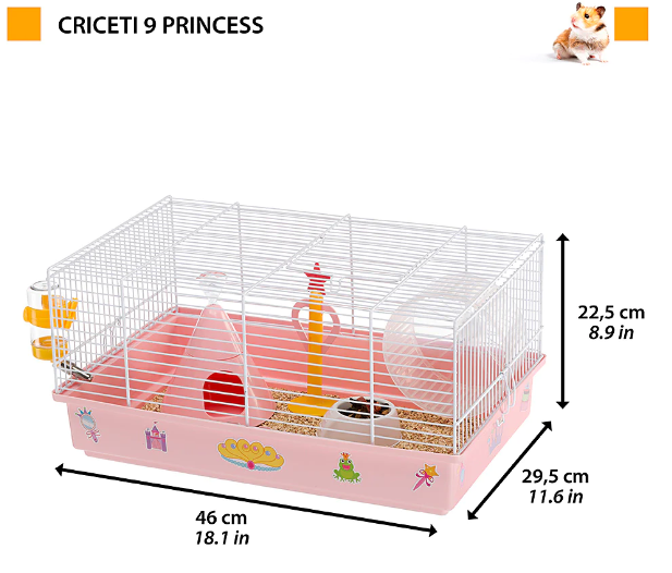 Клетка для хомяков Ferplast Criceti 9 Princess розовая 46х29.5х23 см 57009062 - zoo-expert.com.ua - 3
