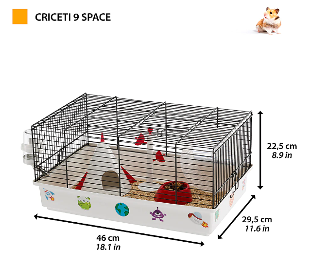 Клетка для хомяков Ferplast Criceti 9 Space белая 46х29.5х23 см 57009060 - 3 Клетка для хомяков Ferplast Criceti 9 Space белая 46х29.5х23 см 57009060 - zoo-expert.com.ua - 3