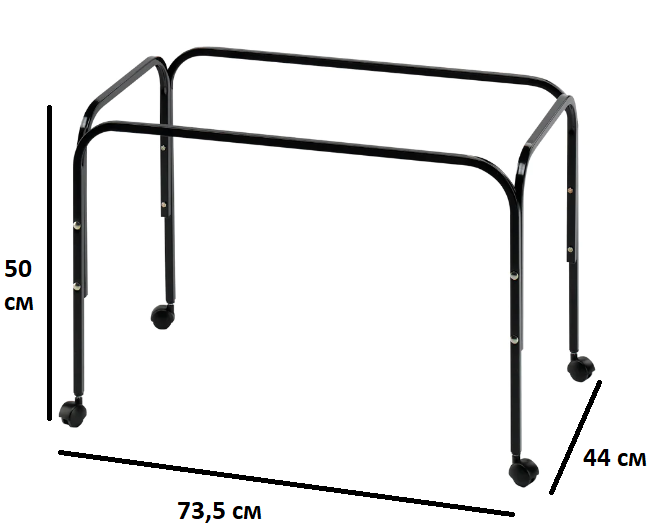 Металлическая подставка для клеток грызунов Ferplast Stand 80 Black 73.5х44х50 см 90040017 - 2 Металлическая подставка для клеток грызунов Ferplast Stand 80 Black 73.5х44х50 см 90040017 - zoo-expert.com.ua - 2