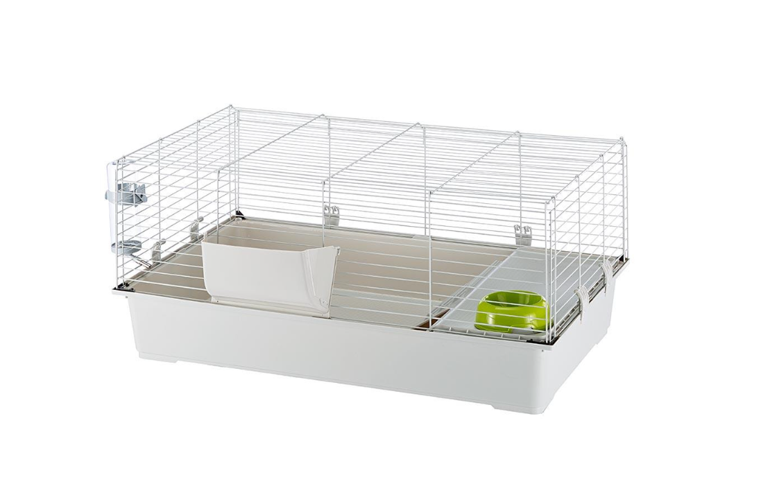 Клетка для кроликов и морских свинок Ferplast Rabbit 100 светло-серая 95х57х46 см 57052370 - 2 Клетка для кроликов и морских свинок Ferplast Rabbit 100 светло-серая 95х57х46 см 57052370 - zoo-expert.com.ua - 2