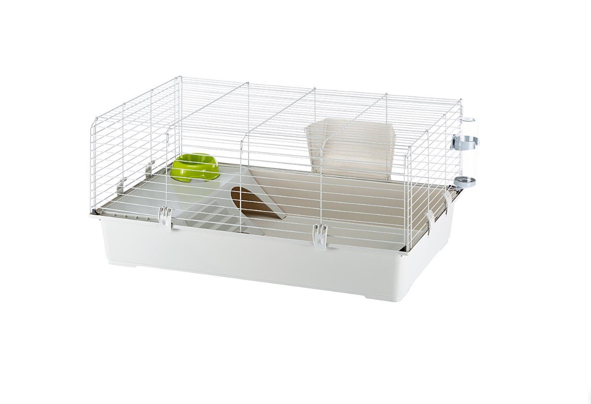 Клетка для кроликов и морских свинок Ferplast Rabbit 100 светло-серая 95х57х46 см 57052370 - 3 Клетка для кроликов и морских свинок Ferplast Rabbit 100 светло-серая 95х57х46 см 57052370 - zoo-expert.com.ua - 3