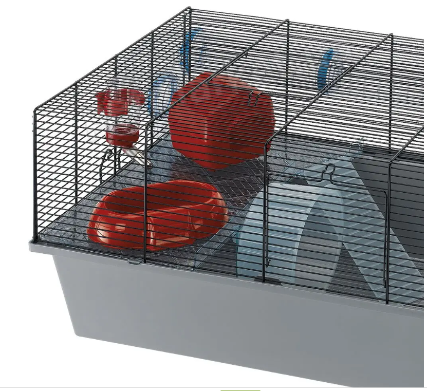 Клетка для грызунов Ferplast Milos Large серая 58х38х30.5 см 57010617 - 2 Клетка для грызунов Ferplast Milos Large серая 58х38х30.5 см 57010617 - zoo-expert.com.ua - 2