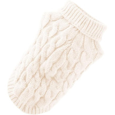Светр для собак та котів EcoToys White S білий A: 22 см B: 30 см C: 22 см S-7004