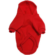 Худі для собак та котів EcoToys Red XL червоне A: 37 см B: 43 см C: 29 см X-7061