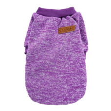 Кофта для собак та котів EcoToys Purple XXL ряба фіолетова A: 42 см B: 56 см C: 32 см 7097