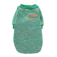 Кофта для собак та котів EcoToys Green XXL ряба зелена A: 42 см B: 56 см C: 32 см X-7073