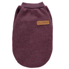 Кофта для собак та котів EcoToys Burgundy XXL ряба бордова A: 42 см B: 50 см C: 24 см 7128
