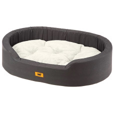 Лежак для собак и котов Ferplast Dandy F 45 с искусственным мехом серый 45x35x13 см 82941097