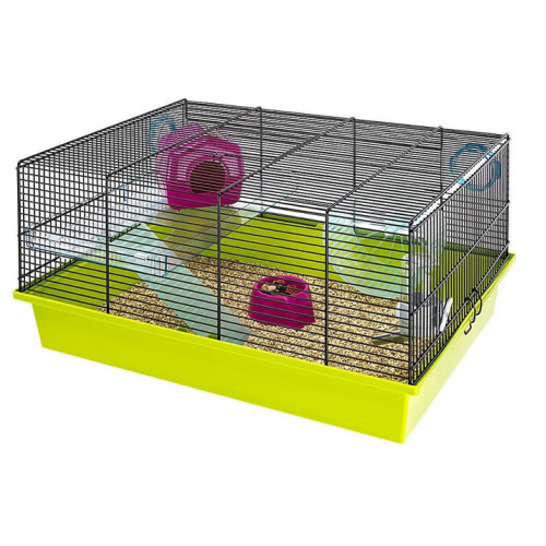Клетка для грызунов Ferplast Milos Medium салатовая 50х35х25 см 57010517 - zoo-expert.com.ua - 3