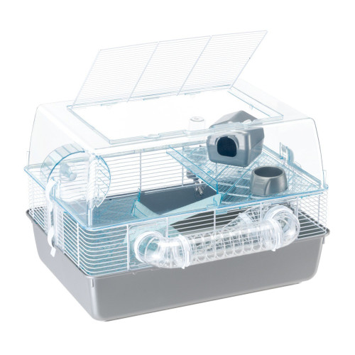 Клетка для грызунов Ferplast Duna Fun трехэтажная с игровыми тунелями синяя 55x47x37.5 см 57921499 - zoo-expert.com.ua - 10