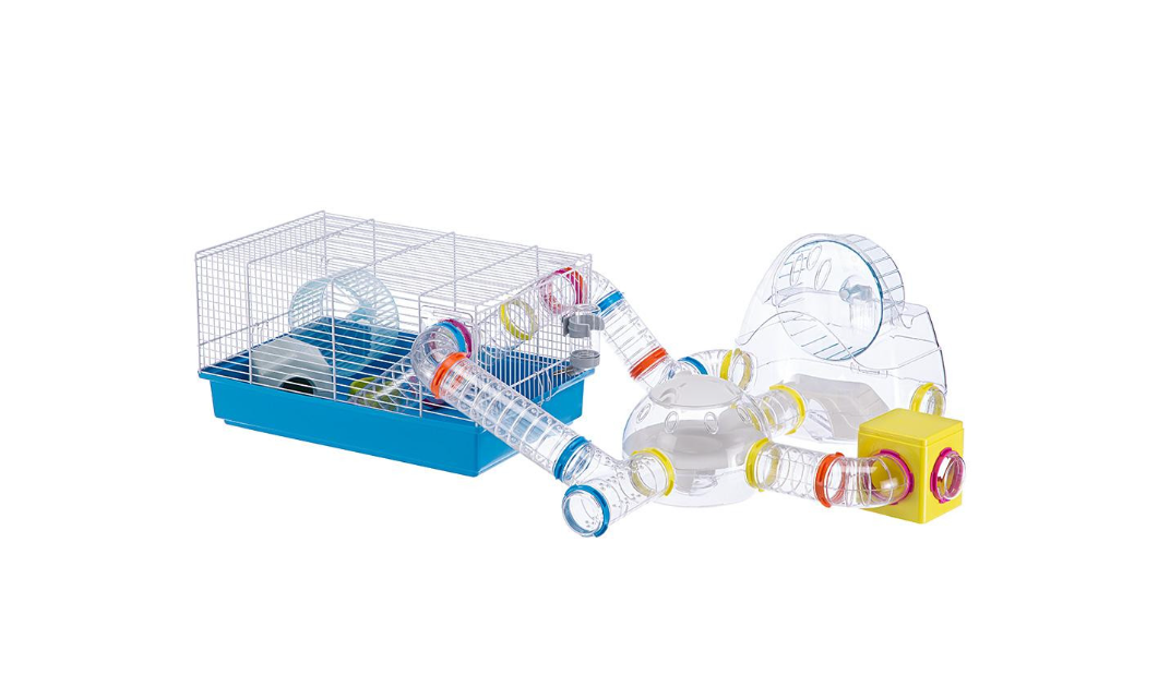 Клетка для грызунов Ferplast Paula в комплекте с туннелями голубая 46х29.5х24.5 см 57906411 - 4 Клетка для грызунов Ferplast Paula в комплекте с туннелями голубая 46х29.5х24.5 см 57906411 - zoo-expert.com.ua - 4