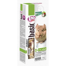 Ласощі для шиншил Lolo Pets Smakers з кокосом та пелюстками троянд 90 г LO-71605