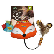 Мягкая игрушка для котов EcoToys Лиса с кошачьей мятой 10x7.5 см