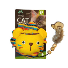 Мягкая игрушка для котов EcoToys Лев с кошачьей мятой 11.5x11.5