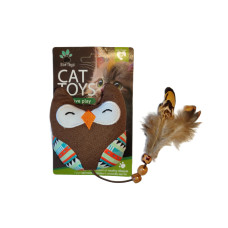 Мягкая игрушка для котов EcoToys Сова с кошачьей мятой 9.5x8 см