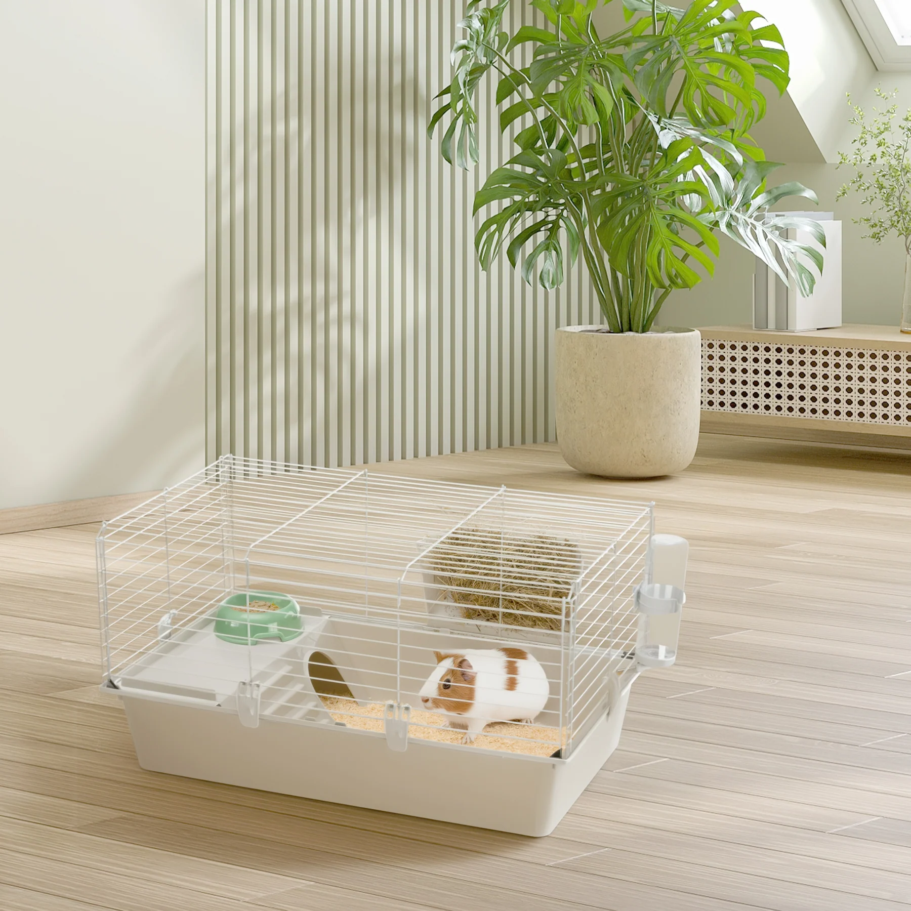 Клетка для кроликов и морских свинок Ferplast Guinea 80 серая 77x48x42 см 57054401 - 3 Клетка для кроликов и морских свинок Ferplast Guinea 80 серая 77x48x42 см 57054401 - zoo-expert.com.ua - 3