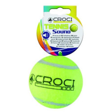 Іграшка для собак Croci М'яч тенісний з пищалкою 6.5 см C6098894