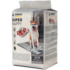 Пеленки для собак Croci Super Nappy принт газета 30 шт 57x54 C6028720 