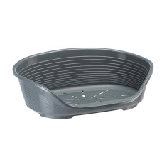 Пластиковий лежак для собак та котів Ferplast Siesta Deluxe 12 сірий 111х80.5х33.5 см 70212947