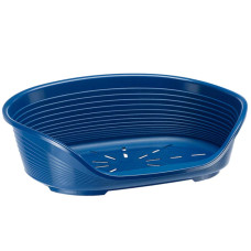 Пластиковый лежак для собак и котов Ferplast Siesta Deluxe 4 синий 61.5х45х21.5 см 70204914