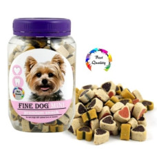 Ласощі для собак Fine Dog Mini Hearts Soft Mix 280 г 1742
