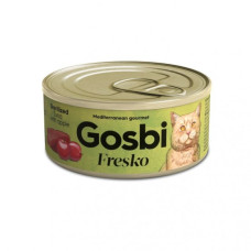 Вологий корм для стерилізованих котів Gosbi Fresko Cat Sterilized Tuna & Apple з тунцем та яблуком 70 г