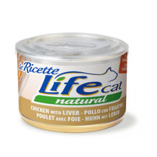 Влажный корм для котов LifeCat курица с печенью и морковью 150 г 102381