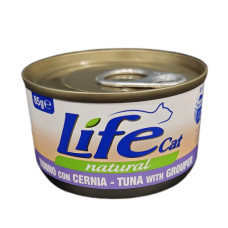 Влажный корм для котов LifeCat Tuna With Grouper с тунцом и окунем 85 г 110139