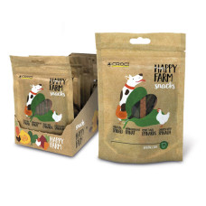 Ласощі для собак Croci Happy Farm курка зі шпинатом 80 г С1130028