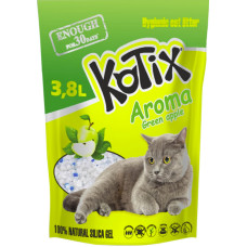 Наповнювач для котячого туалету Kotix Green Apple силікагелевий з ароматом яблука 3.8 л KN7455